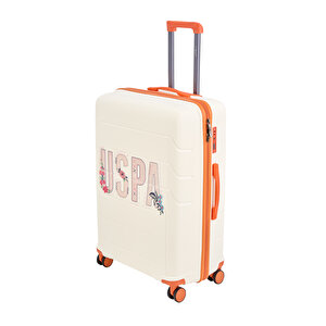 U.s. Polo Assn. Büyük Boy %100 Polipropilen Valiz Beyaz 24060