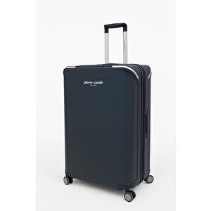 Büyük Ve Orta Boy 2'li Set %100 Polipropilen Valiz Lacivert 04pc7090