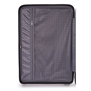 Benetton 3'lü Set Büyük Orta Ve Kabin Boy %100 Polipropilen Valiz Siyah 14bnt8001