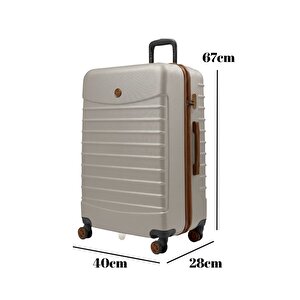 Orta Boy Valiz 4x2 Teker Vizon-taba 1168