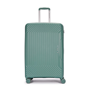 Benetton 2'li Set Büyük Ve Orta Boy %100 Polipropilen Valiz Yeşil 14bnt8001