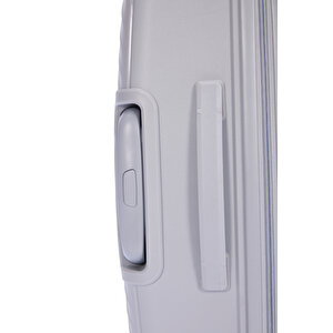 Benetton 2'li Set Büyük Ve Orta Boy %100 Polipropilen Valiz Açık Gri 14bnt8001