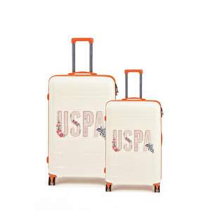 U.s. Polo Assn. Polipropilen Kırılmaz 2'li Valiz Seti Büyük Ve Kabin Boy Beyaz 24060