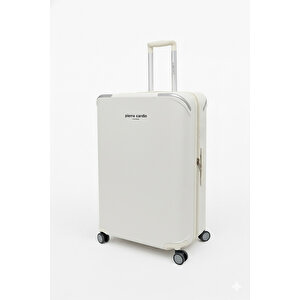 Orta Boy %100 Polipropilen Valiz Beyaz 04pc7090