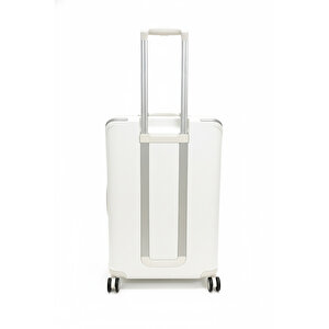 Orta Boy %100 Polipropilen Valiz Beyaz 04pc7090