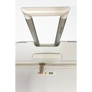 Pierre Cardin Orta Boy %100 Polipropilen Valiz Beyaz 04pc7090