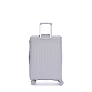 Benetton 2'li Set Orta Ve Kabin Boy %100 Polipropilen Valiz Açık Gri 14bnt8001