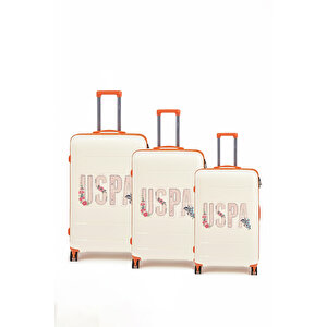 U.s. Polo Assn. Polipropilen Kırılmaz 3'lü Valiz Seti Beyaz 24060