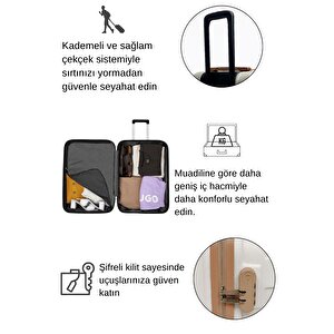 Orta Boy Valiz 4x2 Teker Vizon-taba 1167