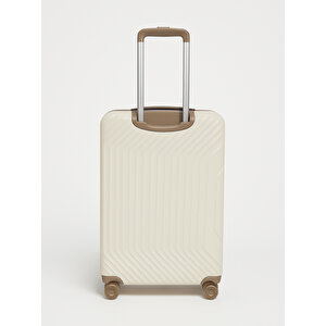 Benetton 2'li Set Büyük Ve Kabin Boy %100 Polipropilen Valiz Bej 14bnt8001