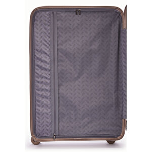 Benetton 2'li Set Büyük Ve Kabin Boy %100 Polipropilen Valiz Şampanya 14bnt8002