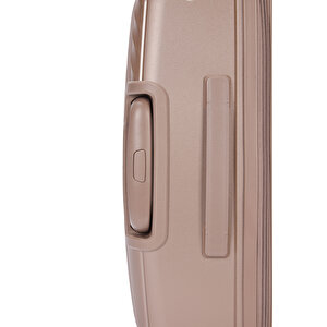 Benetton 2'li Set Büyük Ve Kabin Boy %100 Polipropilen Valiz Şampanya 14bnt8002