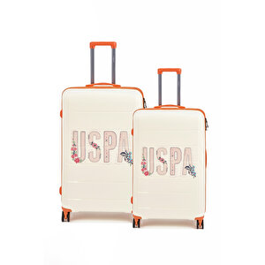 U.s. Polo Assn. Polipropilen Kırılmaz 2'li Valiz Seti Orta Ve Kabin Boy Beyaz 24060