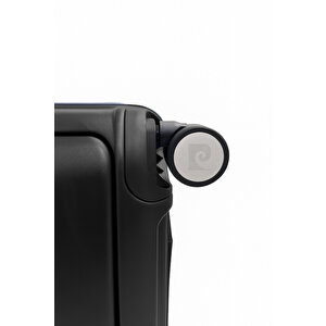 Pierre Cardin Orta Ve Kabin Boy 2'li Set %100 Polipropilen Valiz Siyah 04pc7090