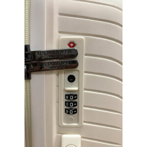 U.s. Polo Assn. Polipropilen Kırılmaz 2'li Valiz Seti Orta Ve Kabin Boy Beyaz 24074