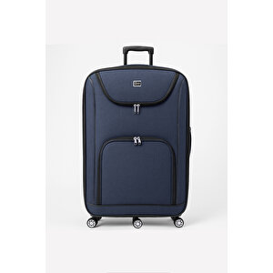 Battal Boy Kumaş Valiz Lacivert 2308