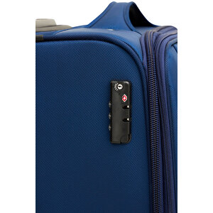 U.s. Polo Assn. 2'li Valiz Seti Büyük Ve Orta Boy Lüx Kumaş Valiz Lacivert 24019