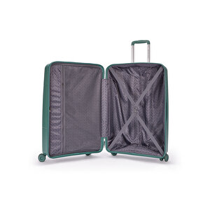 Benetton 2'li Set Büyük Ve Kabin Boy %100 Polipropilen Valiz Yeşil 14bnt8001