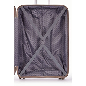 Benetton Kabin Boy %100 Polipropilen Valiz Şampanya 14bnt8002