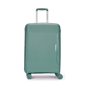 Benetton Orta Boy %100 Polipropilen Valiz Yeşil 14bnt8001