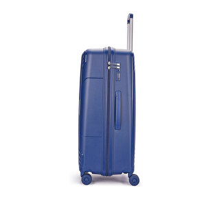 Benetton 2'li Set Büyük Ve Kabin Boy %100 Polipropilen Valiz Koyu Mavi 14bnt8001