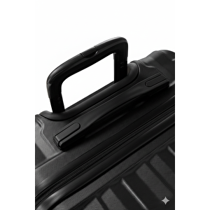 2'li Valiz Seti Büyük Boy - Kabin Boy Siyah-siyah 1167-s