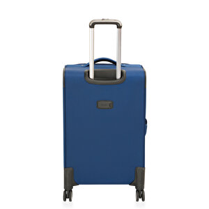 U.s. Polo Assn. 2'li Valiz Seti Orta Ve Kabin Boy Lüx Kumaş Valiz Lacivert 24019