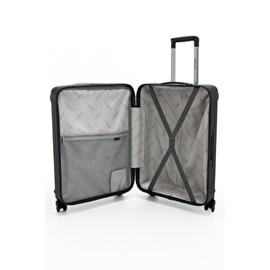 Pierre Cardin 3'lü Set %100 Polipropilen Valiz Siyah 04pc7090