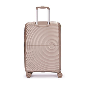 Benetton Orta Boy %100 Polipropilen Valiz Şampanya 14bnt8002