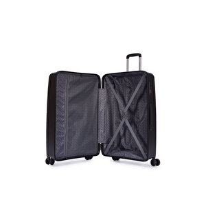 Benetton Büyük Boy %100 Polipropilen Valiz Siyah 14bnt8002