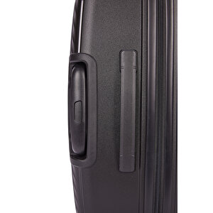 Benetton 2'li Set Büyük Ve Orta Boy %100 Polipropilen Valiz Siyah 14bnt8001