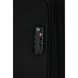 U.s. Polo Assn. 2'li Valiz Seti Büyük Ve Orta Boy Lüx Kumaş Valiz Siyah 24020