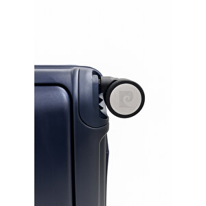 Pierre Cardin Büyük Ve Kabin Boy 2'li Set %100 Polipropilen Valiz Lacivert 04pc7090