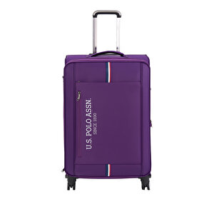 U.s. Polo Assn. Hafif Lüx Kumaş Büyük Boy Valiz Mor 24030
