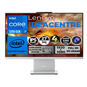 Ideacentre 24irh9 I7-13620h 16gb 1tb Ssd 27" Fhd Freedos Beyaz All In One Pc F0hm004jtr 002