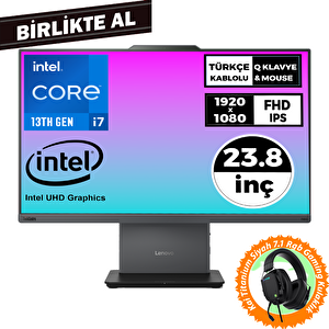 Thinkcentre Neo 50a I7-13620h 32gb 512gb Ssd 23.8" Fdos Aio+gaming Kulaklık 12sc000ktr 049