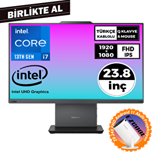 Thinkcentre Neo 50a I7-13620h 32gb 512gb Ssd 23.8" Fdos Aio+projeksiyon 12sc000ktr 051
