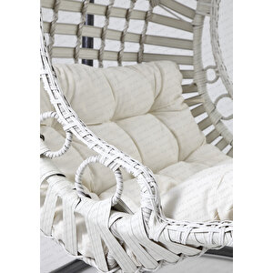 Bodrum Double Çift Kişilik Bahçe Ve Balkon Salıncağı Beyaz