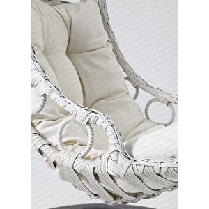 Bodrum Tek Kişilik Bahçe Ve Balkon Salıncağı Beyaz