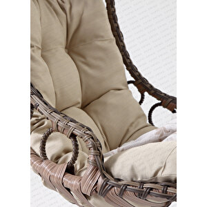 Bodrum Tek Kişilik Bahçe Ve Balkon Salıncağı Kahverengi