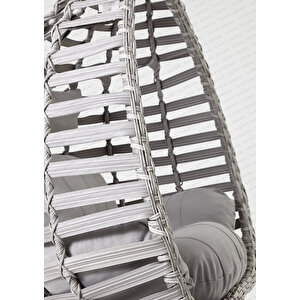 Gümbet Tek Kişilik Bahçe Ve Balkon Salıncağı Gri