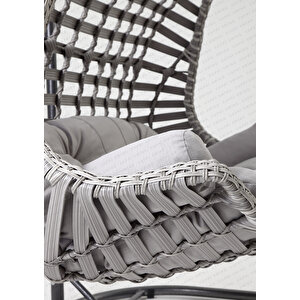 Cunda Çift Kişilik Bahçe Ve Balkon Salıncağı Gri