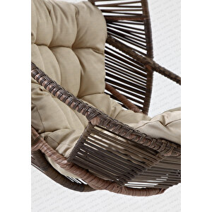 Nobel Tek Kişilik Bahçe Ve Balkon Salıncağı Kahve