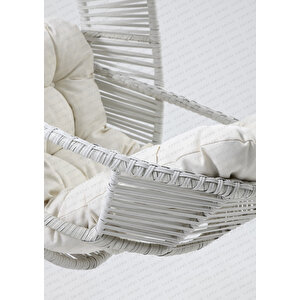 Nobel Tek Kişilik Bahçe Ve Balkon Salıncağı Beyaz