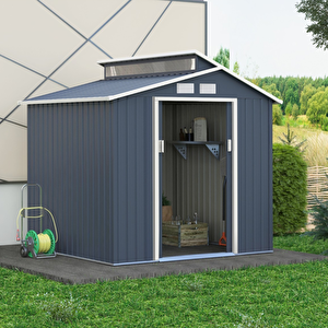 Oscar Çelik Bahçe Depolama Evi ( ÖLÇÜLER 220 G x 193 D  x 214 Y  cm )