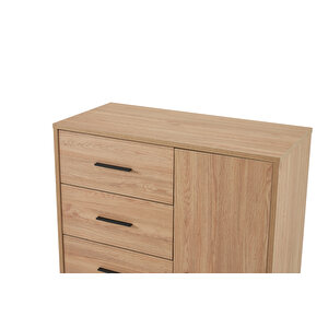 Bade Çekmeceli̇ Rafli Çok Amaçli Şi̇fonyer Dolap