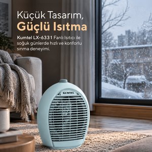 Fanlı Isıtıcı 2000 W Lx-6331 Mavi