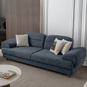 Eymense Lizbon Yataklı Sandıklı Koltuk Takımı 3+1 Mavi