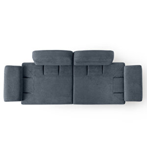 Eymense Lizbon Yataklı Sandıklı Koltuk Takımı 3+1 Mavi