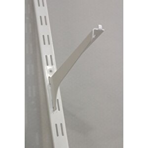 4 Adet 200 Cm Beyaz Çift Delikli Raf Dikme Destek Profili - Raf Direği
